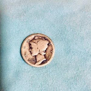 1916 silver Dime United States